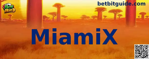 Imagen principal de MiamiX con estilo retro de neón
